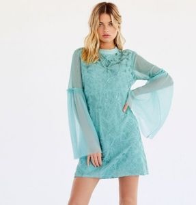 Free People Canton Embroidered Mini Dress